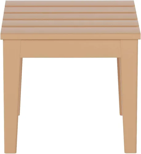 Vista 60 de WestinTrends Malibu - Mesa auxiliar cuadrada para exterior para silla Adirondack, teca