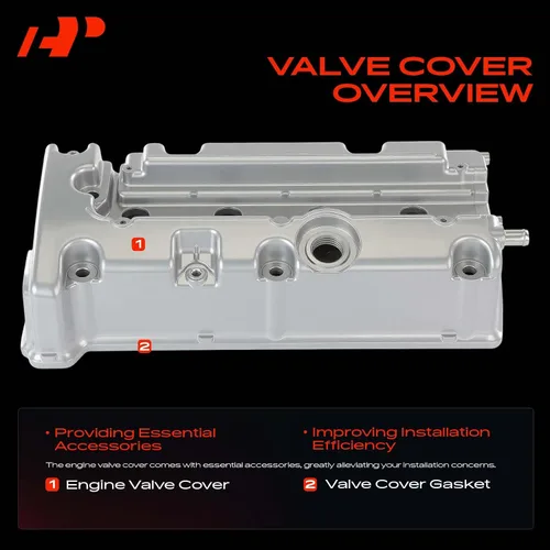 Vista 6 de A-Premium Cubierta de válvula de motor, compatible con Honda Civic 2012-2015, Accord 2008-2012, CR-V 2010-2014, Crosstour 2012-2015, L4 2.4L DOHC