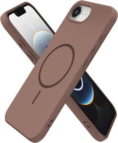 Vista 189 de Oakxco Funda de Silicona Mag Safe para iPhone 12 Pro Max, Funda Magnética Delgada y Fina Compatible con Carga Inalámbrica MagSafe, Bonita Funda