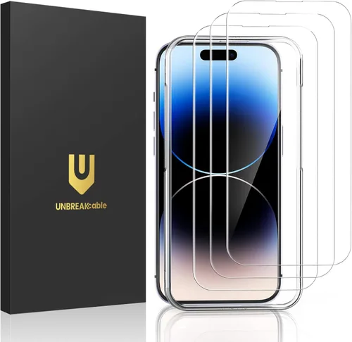 Vista 16 de UNBREAKcable Protector de pantalla de vidrio templado inastillable para iPhone SE 2022/SE 2020, iPhone 8/7 [paquete de 3] [99.99% transparente HD]