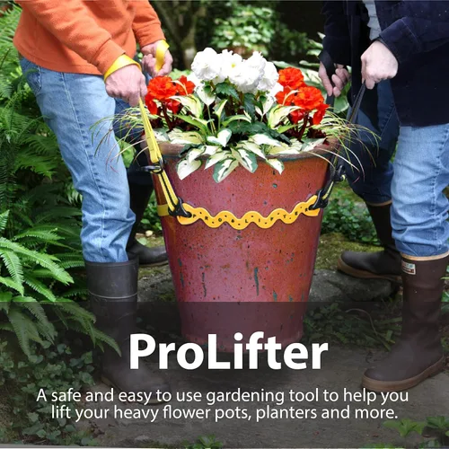 Vista 3 de ProLifter - Correas de elevación de soporte para plantas de 400 libras para mover rocas pesadas, bolas de raíz, macetas de jardinería, macetas