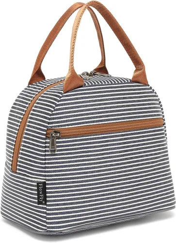 Vista 16 de Bolsa de almuerzo aislada FlowFly - Bolsa de asas organizadora para mujeres/hombres, Alpaca