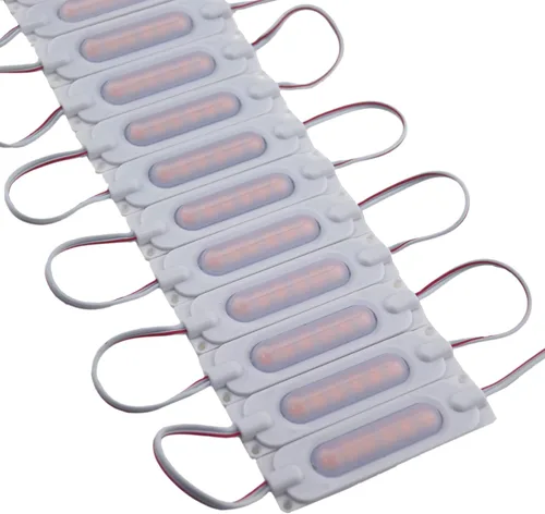 Vista 2 de 200 luces LED superbrillantes para módulo de letreros de letras 5050 luces LED impermeables con cinta adhesiva en la parte trasera (blanco cálido)