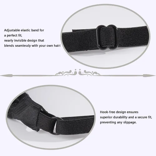Vista 4 de Fumwase Diademas trenzadas de cabello sintético de 5 hebras, elásticas, clásicas, gruesas, anchas, trenzadas, trenzadas, banda trenzada, diadema