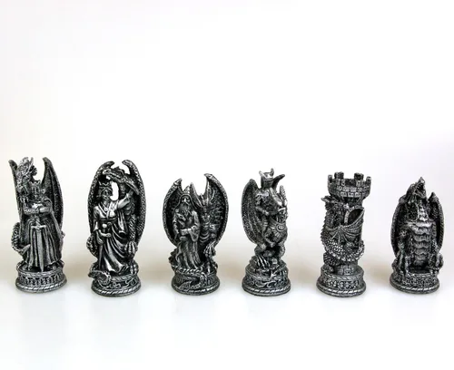 Vista 3 de Nemesis Now Juego de Ajedrez Kingdom of The Dragon 16.9 in Bronce