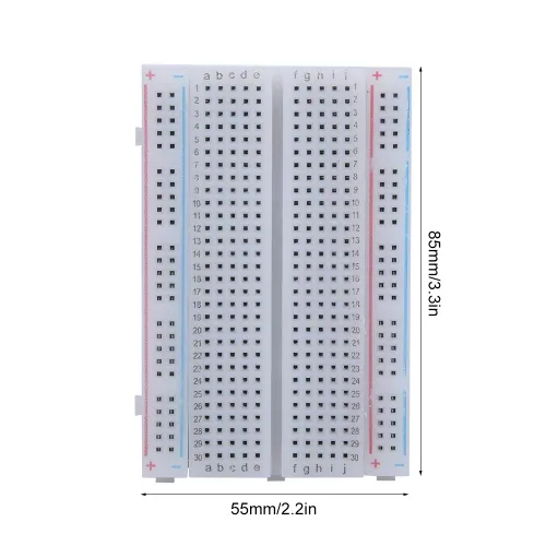 Vista 2 de Solderless 400 puntos de lazo placa de prueba reutilizable del circuito de la tabla de pan