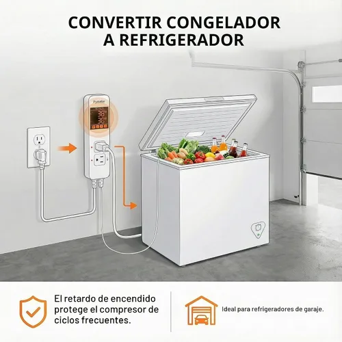 Vista 7 de Controlador digital de temperatura, termostato de reptil de sonda doble, salida controlada para tapete térmico de terrario, almohadilla