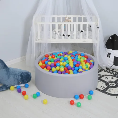 Vista 9 de GOGOSO Pelotas de Piscina de Pelotas para Niños Pequeños, Pelotas de Juego de Plástico para Bebés, Pelotas Suaves de Colores Pastel para Niños No