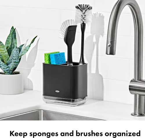 Vista 2 de OXO Good Grips - Organizador de fregadero de acero inoxidable