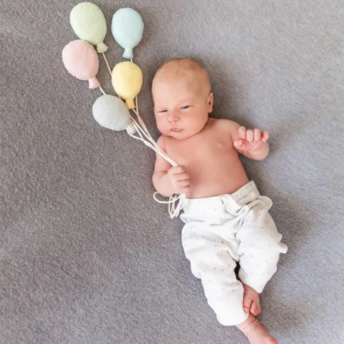 Vista 6 de Nubes de fieltro para recién nacidos, 3 piezas de nubes de fieltro para fotografía de bebés, niños y niñas, sesiones de fotos para posar, accesorios