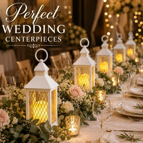Vista 2 de Juego de 12 piezas de estilo granja, farol decorativo de 10 pulgadas con vela LED sin llama y temporizador de 5 horas, decoración rústica de boda