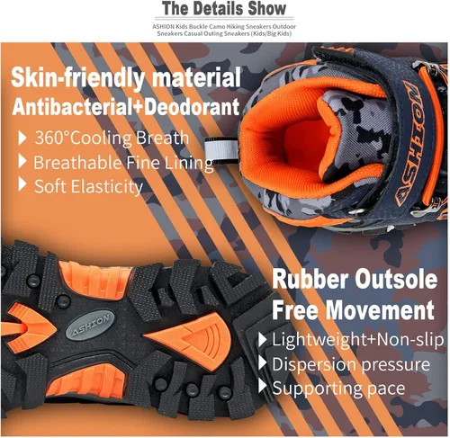 Vista 6 de Littleplum Boys Snow Boots Winter Waterproof Antiskid Boots Hiking Outdoor Shoes for Unisex Kids(Little KidBig Kid)