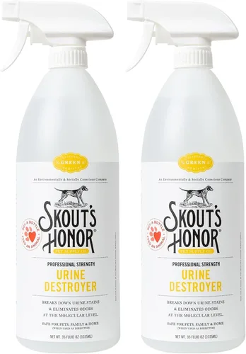 Vista 11 de SKOUT'S HONOR Destructor de orina y olor para mascotas, hormigón y césped, fuerza profesional, impulsado por plantas, eliminador de orina libre