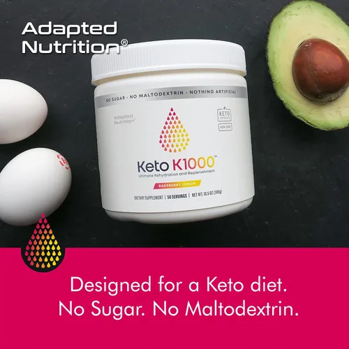 Vista 3 de Keto K1000 - Electrolito en polvo Aumenta la energía y evita calambres en las piernas Sin maltodextrina o azúcar por Hi-Lyte 50 porciones
