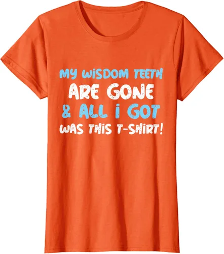 Vista 34 de My Wisdom Teeth Are Gone! Camiseta divertida de muelas del juicio, Negro