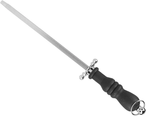 Vista 7 de Varilla de afilar cuchillos de acero inoxidable, barra de acero profesional para afilar cocina con mango ergonómico, diseño antideslizante para #1