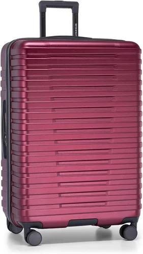 Vista 40 de U.S. Traveler Boren - Maleta de viaje extensible rígida con 8 ruedas giratorias, color negro, juego de 2 piezas