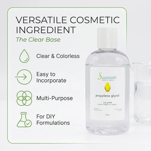 Vista 2 de Propilenglicol USP 99.9% Puro Grado Alimenticio No GMO Kosher (2 OZ)