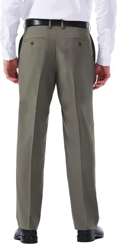 Vista 3 de Haggar ECLO Repreve Stria - Pantalón de vestir con frente plano para hombre