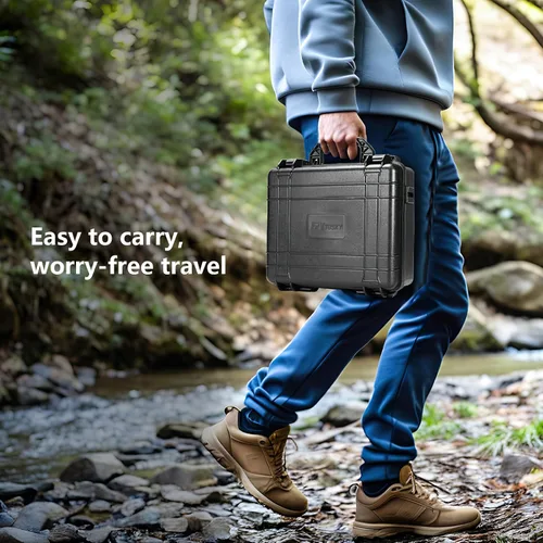 Vista 7 de FPVtosky Funda rígida para DJI Mini 5 Pro/Fly More Combo/Plus, funda de transporte impermeable para accesorios Mavic Mini5 Pro RC 2 [solo funda]