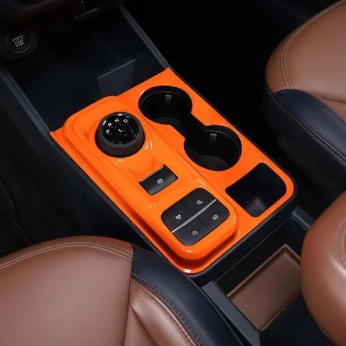 Vista 10 de TOYCIDFG Cubierta de marco para panel de cambio de marchas de automóvil compatible con Ford Maverick 2022-2024, kit de decoración de consola negro