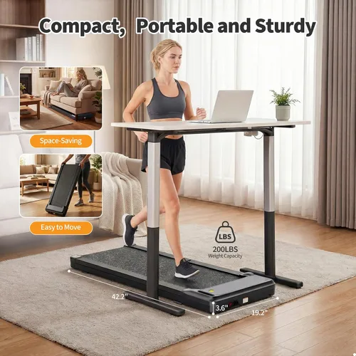 Vista 5 de NEWBULIG Almohadilla plegable para caminar con barra de mango, cintas de Negro oscuro