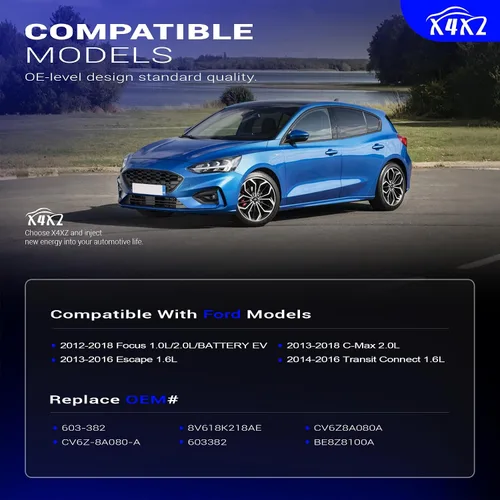 Vista 2 de 603-382 Tanque de expansión del radiador del depósito del refrigerante del motor delantero para Ford Focus 12-18 1.0L/2.0L/BATTERY EV 丨Escape 13-16