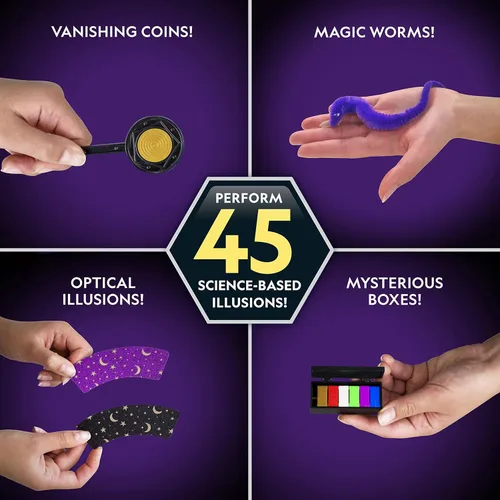 Vista 2 de Set de Magia para Niños National Geographic - 45 Trucos de Magia para Niños para Realizar con Instrucciones de Video Paso a Paso para Cada Truco