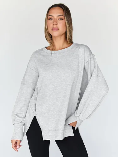 Vista 2 de Trendy Queen - Sudaderas de cuello redondo de gran tamaño para mujer, ropa de otoño, ropa de invierno Y2K para adolescentes y niñas