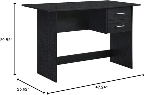 Vista 3 de Hodedah Importar HI425 Mesa de escritura de importación negra