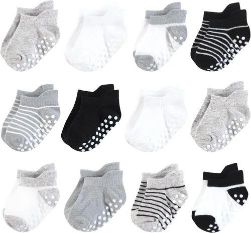 Vista 20 de Hudson Baby Calcetines antideslizantes unisex para bebé, Rosado