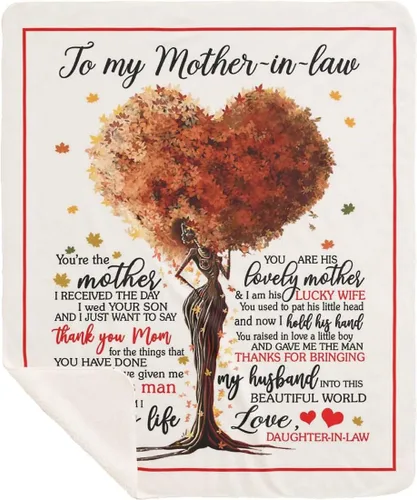 Vista 14 de Manta personalizada para mamá de hija e hijo, manta personalizada para el día de la madre con nombres de los niños, manta con texto en inglés «To My