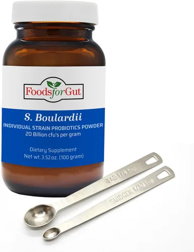 Vista 8 de Foods For Gut Saccharomyces Boulardii Probiotic Powder 20 mil millones de ufc Sin aditivos Apoyo digestivo e inmunológico Alta potencia S.