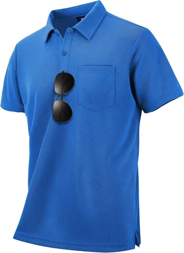 Vista 2 de SWISSWELL 3 Pack Golf Polo Shirt for Men Short Sleeve Moisture Wicking Summer Casual Collared Shirts