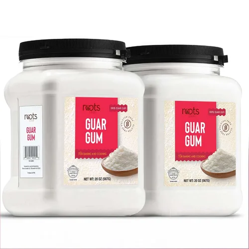Vista 8 de Roots Circle Polvo de goma guar de alta calidad, espesante y aglutinante a base de plantas para hornear, salsas y postres fríos, sin gluten, vegano