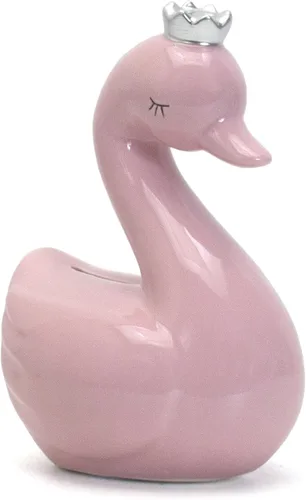 Vista 6 de Child to Cherish Hucha de cerámica del cisne, Hana el cisne