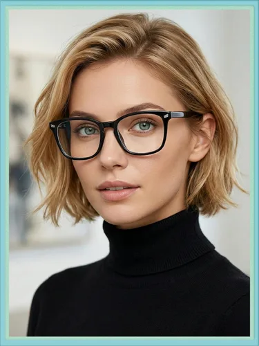 Vista 3 de LianSan Sturdy Distance Glasses for Women Men - Short-Sighted Eyeglasses with Spring Hinge Dorado