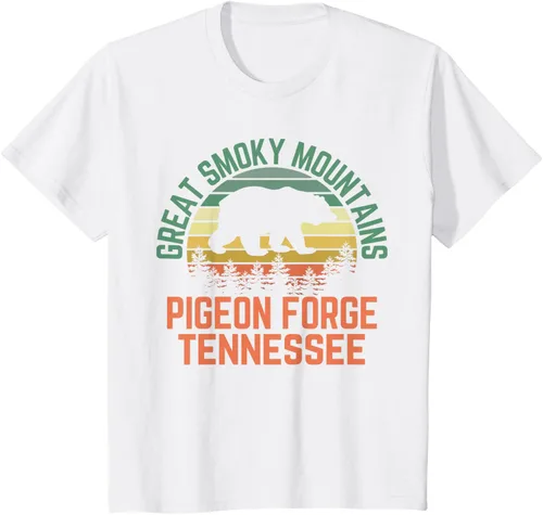 Vista 24 de Camiseta Pigeon Forge Great Smoky Mountains National Park Tennessee, Negro, S