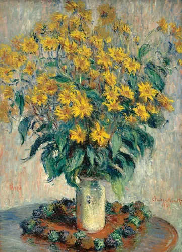 Vista 2 de EuroGraphics Alcachofa de Jerusalén por Claude Monet - Rompecabezas de 1000 piezas