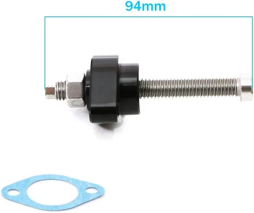 Vista 3 de MC MOTOPARTS Tensor de cadena manual CNC negro compatible con Ninja 250R 08-13 09 10 11 12