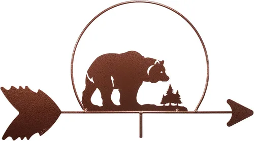 Vista 5 de SWEN Products Veleta Bear CUB Wildlife (Estaca de jardín incluida)