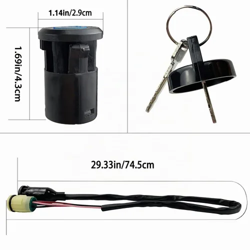 Vista 6 de Llave de interruptor de encendido compatible con Hon-da ATV TRX350 TRX420 TRX450 Foreman TRX350FM 4x4 2000-2006 Rancher 350 400 420 impermeable