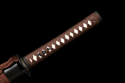 Vista 5 de Espada samurái japonesa de 41 pulgadas, hecha a mano, acero al carbono 1095, mate