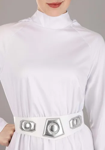 Vista 3 de Star Wars - Disfraz de princesa Leia con capucha para mujer adulta