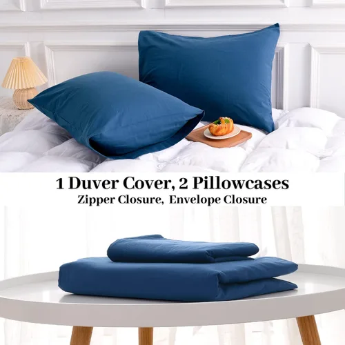 Vista 212 de NEXHOME PRO Funda de edredón Twin XL 100% algodón lavado, transpirable, duradera, texturizada, similar al lino, juego de ropa de cama para el hogar
