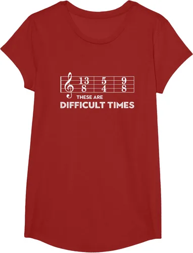 Vista 81 de Musician - Camiseta con texto en inglés "These are Difficult Times", talla S