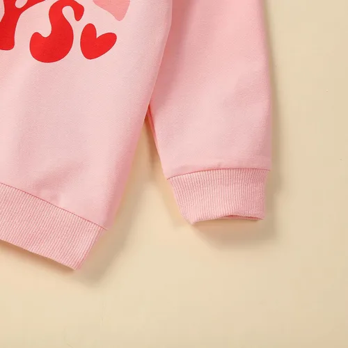 Vista 36 de Sudadera con cuello redondo para el día de San Valentín para bebé, niña, niño, para el día de San Valentín