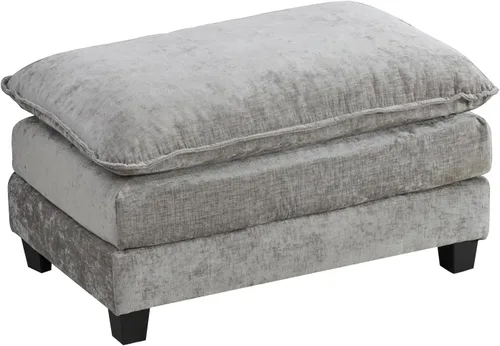 Vista 290 de Sofá seccional modular verde de 111.5", sofás seccionales grandes de 3 plazas para sala de estar, sofá nube oversized de tela chenille con otomana