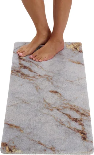 Vista 11 de Enkosi Alfombra de ducha antideslizante Loofah para suelos de ducha, bañera, baños, zonas húmedas, alfombrilla de baño acolchada con agujeros