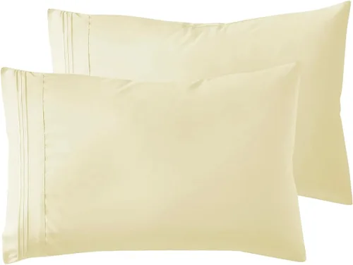 Vista 100 de Nestl - Juego de 2 fundas de almohada de microfibra azul playa tamaño Queen, 20 x 30 pulgadas